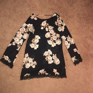 Black Floral Dress